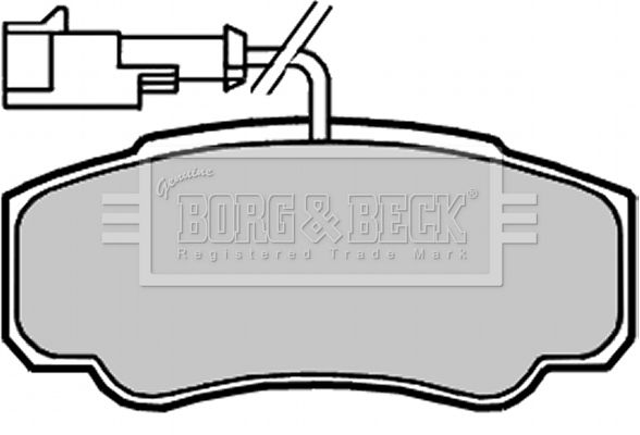 BORG & BECK stabdžių trinkelių rinkinys, diskinis stabdys BBP2068